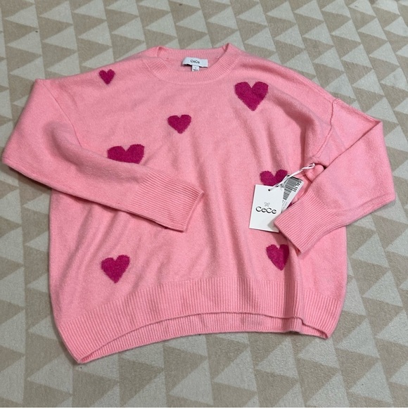 CeCe
Women's Heart-Print Crewneck Long-Sleeve Sweater - Picture 1 of 5